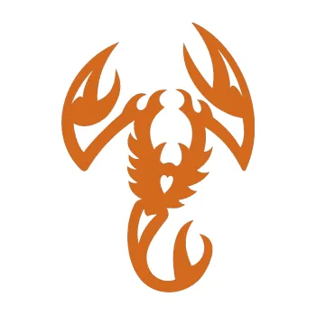 Polep vozidla Štír 003 levá (26 - oříšková) SAMOLEPKA NA AUTO, NÁLEPKA, FÓLIE, POLEP, TUNING, VLASTNÍ TEXT, TISK, AUTOSAMOLEPKY.cz, POLEPY, OBRÁZEK, LOGO, 3D STICKERS