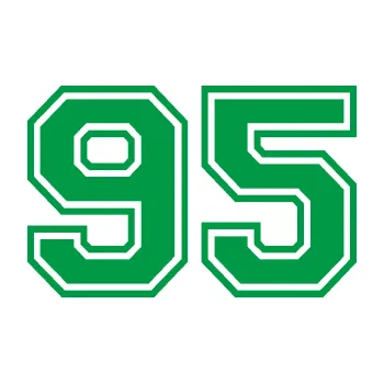 Polep vozidla Startovní číslo 95 typ 4 (12 - zelená) SAMOLEPKA NA AUTO, NÁLEPKA, FÓLIE, POLEP, TUNING, VLASTNÍ TEXT, TISK, AUTOSAMOLEPKY.cz, POLEPY, OBRÁZEK, LOGO, 3D STICKERS