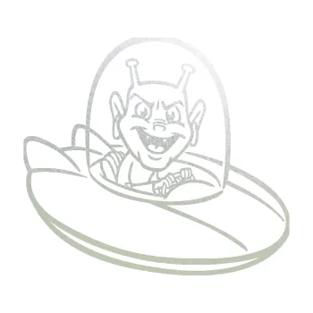 Samolepicí dekorace na vozidlo Ufoun v lodi pravá (60 - pískované sklo) SAMOLEPKA NA AUTO, NÁLEPKA, FÓLIE, POLEP, TUNING, VLASTNÍ TEXT, TISK, AUTOSAMOLEPKY.cz, POLEPY, OBRÁZEK, LOGO, 3D STICKERS