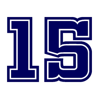 Polep vozidla Startovní číslo 15 typ 5 (23 - tmavě modrá) SAMOLEPKA NA AUTO, NÁLEPKA, FÓLIE, POLEP, TUNING, VLASTNÍ TEXT, TISK, AUTOSAMOLEPKY.cz, POLEPY, OBRÁZEK, LOGO, 3D STICKERS