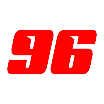 Polep vozidla Startovní číslo 96 typ 6 (74 - Fluorescentní červená) SAMOLEPKA NA AUTO, NÁLEPKA, FÓLIE, POLEP, TUNING, VLASTNÍ TEXT, TISK, AUTOSAMOLEPKY.cz, POLEPY, OBRÁZEK, LOGO, 3D STICKERS