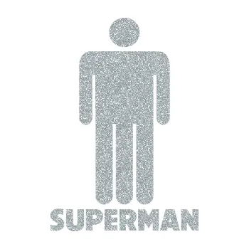 Samolepicí dekorace na vozidlo Superman (91 - Ultra Metalic stříbrná metalíza) SAMOLEPKA NA AUTO, NÁLEPKA, FÓLIE, POLEP, TUNING, VLASTNÍ TEXT, TISK, AUTOSAMOLEPKY.cz, POLEPY, OBRÁZEK, LOGO, 3D STICKERS
