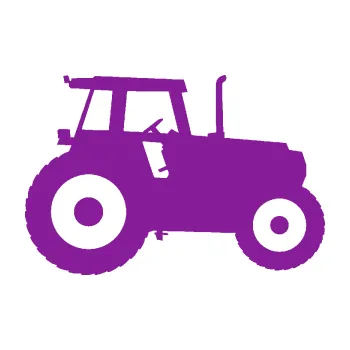 Polep vozidla SAMOLEPKA Traktor 001 pravá (14 - fialová) NA AUTO, NÁLEPKA, FÓLIE, POLEP, TUNING, VLASTNÍ TEXT, TISK, AUTOSAMOLEPKY.cz, POLEPY, OBRÁZEK, LOGO, SAMOLEPKY