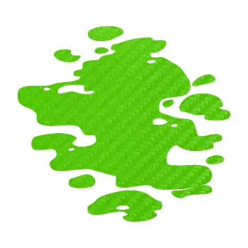 Samolepící dekorace Skvrna 001 levá kaňka (58 - 3D karbon zelený kawasaki) SAMOLEPKA NA AUTO, NÁLEPKA, FÓLIE, POLEP, TUNING, VLASTNÍ TEXT, TISK, AUTOSAMOLEPKY.cz, POLEPY, OBRÁZEK, LOGO, 3D STICKERS