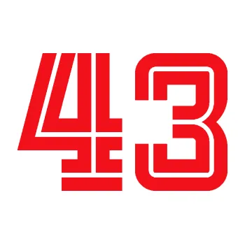 Polep vozidla Startovní číslo 43 typ 7 (10 - červená) SAMOLEPKA NA AUTO, NÁLEPKA, FÓLIE, POLEP, TUNING, VLASTNÍ TEXT, TISK, AUTOSAMOLEPKY.cz, POLEPY, OBRÁZEK, LOGO, 3D STICKERS