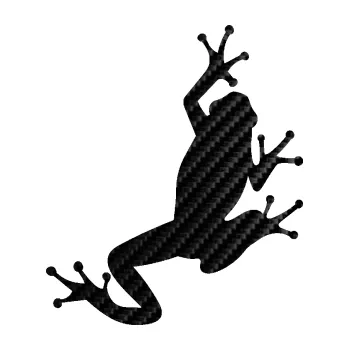 Samolepící dekorace Žába 004 pravá (50 - 3D karbon černý) SAMOLEPKA NA AUTO, NÁLEPKA, FÓLIE, POLEP, TUNING, VLASTNÍ TEXT, TISK, AUTOSAMOLEPKY.cz, POLEPY, OBRÁZEK, LOGO, 3D STICKERS