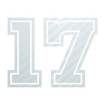 Polep vozidla SAMOLEPKA Startovní číslo 17 typ 5 (51 - 3D karbon bílý) NA AUTO, NÁLEPKA, FÓLIE, POLEP, TUNING, VLASTNÍ TEXT, TISK, AUTOSAMOLEPKY.cz, POLEPY, OBRÁZEK, LOGO, SAMOLEPKY