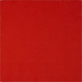 Papírový ubrousek Ubrousky 33x33cm, červené, 2vrstvé, 50ks - 2400 ks