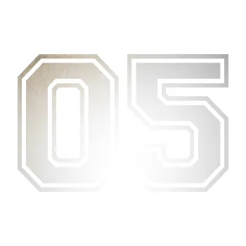 Polep vozidla SAMOLEPKA Startovní číslo 05 typ 4 (82 - odrazková reflexní bílá) NA AUTO, NÁLEPKA, FÓLIE, POLEP, TUNING, VLASTNÍ TEXT, TISK, AUTOSAMOLEPKY.cz, POLEPY, OBRÁZEK, LOGO, SAMOLEPKY