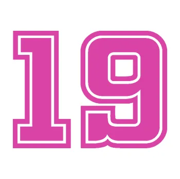Polep vozidla Startovní číslo 19 typ 5 (16 - růžová) SAMOLEPKA NA AUTO, NÁLEPKA, FÓLIE, POLEP, TUNING, VLASTNÍ TEXT, TISK, AUTOSAMOLEPKY.cz, POLEPY, OBRÁZEK, LOGO, 3D STICKERS
