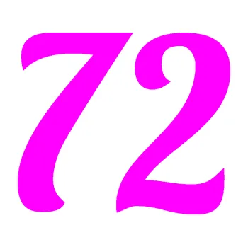 Polep vozidla Startovní číslo 72 typ 3 (72 - Fluorescentní růžová) SAMOLEPKA NA AUTO, NÁLEPKA, FÓLIE, POLEP, TUNING, VLASTNÍ TEXT, TISK, AUTOSAMOLEPKY.cz, POLEPY, OBRÁZEK, LOGO, 3D STICKERS