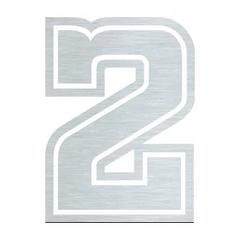 Polep vozidla Startovní číslo 2 typ 5 (61 - škrábaný hliník) SAMOLEPKA NA AUTO, NÁLEPKA, FÓLIE, POLEP, TUNING, VLASTNÍ TEXT, TISK, AUTOSAMOLEPKY.cz, POLEPY, OBRÁZEK, LOGO, 3D STICKERS