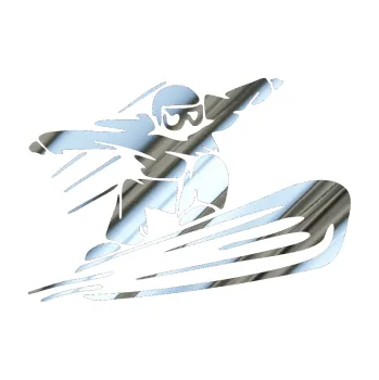 Samolepicí dekorace na vozidlo Snowboard 014 pravá (80 - chrom fólie stříbrná zrcadlová) SAMOLEPKA NA AUTO, NÁLEPKA, FÓLIE, POLEP, TUNING, VLASTNÍ TEXT, TISK, AUTOSAMOLEPKY.cz, POLEPY, OBRÁZEK, LOGO, 3D STICKERS