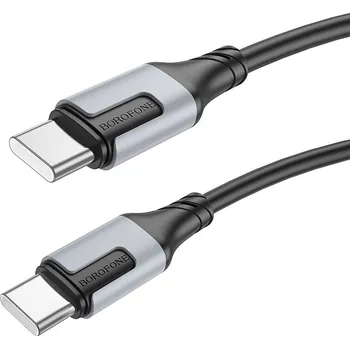 Borofone kabel BX101 Creator - typ C na typ C - 60W 3A 1 metr černý