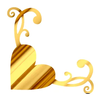 Samolepící dekorace Srdce dekor levá (81 - chrom fólie zlatá zrcadlová) SAMOLEPKA NA AUTO, NÁLEPKA, FÓLIE, POLEP, TUNING, VLASTNÍ TEXT, TISK, AUTOSAMOLEPKY.cz, POLEPY, OBRÁZEK, LOGO, 3D STICKERS