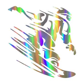 Samolepicí dekorace na vozidlo Snowboard 016 pravá (93 - Holografická) SAMOLEPKA NA AUTO, NÁLEPKA, FÓLIE, POLEP, TUNING, VLASTNÍ TEXT, TISK, AUTOSAMOLEPKY.cz, POLEPY, OBRÁZEK, LOGO, 3D STICKERS