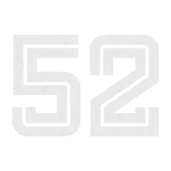 Polep vozidla Startovní číslo 52 typ 7 (84 - Ultra Metalic bílá) SAMOLEPKA NA AUTO, NÁLEPKA, FÓLIE, POLEP, TUNING, VLASTNÍ TEXT, TISK, AUTOSAMOLEPKY.cz, POLEPY, OBRÁZEK, LOGO, 3D STICKERS