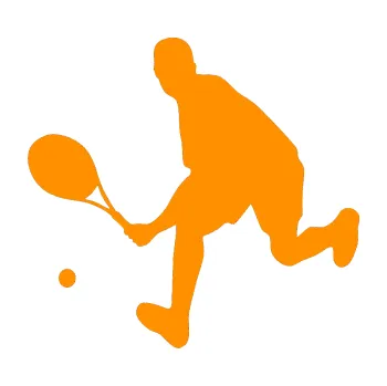 Polep vozidla Tenista 007 levá (06 - oranžová) SAMOLEPKA NA AUTO, NÁLEPKA, FÓLIE, POLEP, TUNING, VLASTNÍ TEXT, TISK, AUTOSAMOLEPKY.cz, POLEPY, OBRÁZEK, LOGO, 3D STICKERS