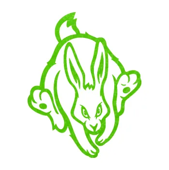 Samolepící dekorace SAMOLEPKA Zajíc 002 pravá (58 - 3D karbon zelený kawasaki) NA AUTO, NÁLEPKA, FÓLIE, POLEP, TUNING, VLASTNÍ TEXT, TISK, AUTOSAMOLEPKY.cz, POLEPY, OBRÁZEK, LOGO, SAMOLEPKY