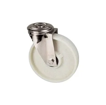 Pojezdové kolečko NVK 125/QR Otočné kolo polyamidové tvrzené sklem s otvorem 7340044