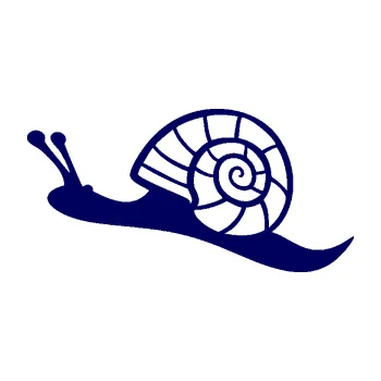 Samolepící dekorace SAMOLEPKA Šnek 004 levá (23 - tmavě modrá) NA AUTO, NÁLEPKA, FÓLIE, POLEP, TUNING, VLASTNÍ TEXT, TISK, AUTOSAMOLEPKY.cz, POLEPY, OBRÁZEK, LOGO, SAMOLEPKY