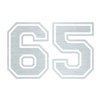 Polep vozidla Startovní číslo 65 typ 4 (61 - škrábaný hliník) SAMOLEPKA NA AUTO, NÁLEPKA, FÓLIE, POLEP, TUNING, VLASTNÍ TEXT, TISK, AUTOSAMOLEPKY.cz, POLEPY, OBRÁZEK, LOGO, 3D STICKERS