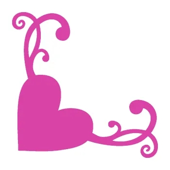 Samolepící dekorace SAMOLEPKA Srdce dekor levá (16 - růžová) NA AUTO, NÁLEPKA, FÓLIE, POLEP, TUNING, VLASTNÍ TEXT, TISK, AUTOSAMOLEPKY.cz, POLEPY, OBRÁZEK, LOGO, SAMOLEPKY