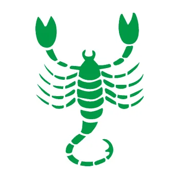 Samolepící dekorace Štír zvěrokruh 004 pravá (12 - zelená) SAMOLEPKA NA AUTO, NÁLEPKA, FÓLIE, POLEP, TUNING, VLASTNÍ TEXT, TISK, AUTOSAMOLEPKY.cz, POLEPY, OBRÁZEK, LOGO, 3D STICKERS