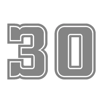 Polep vozidla Startovní číslo 30 typ 5 (17 - šedá) SAMOLEPKA NA AUTO, NÁLEPKA, FÓLIE, POLEP, TUNING, VLASTNÍ TEXT, TISK, AUTOSAMOLEPKY.cz, POLEPY, OBRÁZEK, LOGO, 3D STICKERS