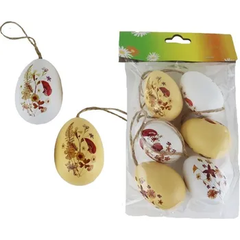 Velikonoční dekorace Velikonoční vajíčka, 6 ks X5591