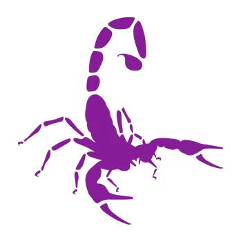 Polep vozidla Štír 018 pravá (14 - fialová) SAMOLEPKA NA AUTO, NÁLEPKA, FÓLIE, POLEP, TUNING, VLASTNÍ TEXT, TISK, AUTOSAMOLEPKY.cz, POLEPY, OBRÁZEK, LOGO, 3D STICKERS