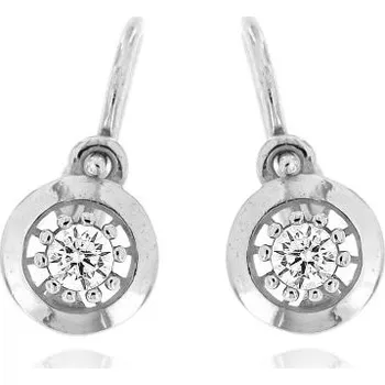 Náušnice Zlatnictví U Kostela Dětské zlaté náušnice bílé kamínky 1094bb 825016849