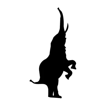 Samolepící dekorace Slon 020 pravá (01 - černá) SAMOLEPKA NA AUTO, NÁLEPKA, FÓLIE, POLEP, TUNING, VLASTNÍ TEXT, TISK, AUTOSAMOLEPKY.cz, POLEPY, OBRÁZEK, LOGO, 3D STICKERS