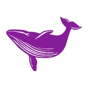 Samolepící dekorace Velryba 002 levá (14 - fialová) SAMOLEPKA NA AUTO, NÁLEPKA, FÓLIE, POLEP, TUNING, VLASTNÍ TEXT, TISK, AUTOSAMOLEPKY.cz, POLEPY, OBRÁZEK, LOGO, 3D STICKERS