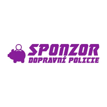 Polep vozidla SAMOLEPKA Sponzor dopravní policie 003 (14 - fialová) NA AUTO, NÁLEPKA, FÓLIE, POLEP, TUNING, VLASTNÍ TEXT, TISK, AUTOSAMOLEPKY.cz, POLEPY, OBRÁZEK, LOGO, SAMOLEPKY