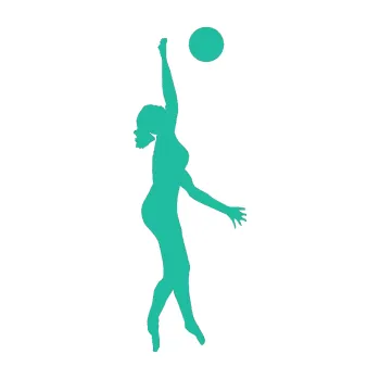 Autodoplněk Samolepka na auto Voleybal 009 pravá (25 - tyrkysová) NÁLEPKA, FÓLIE, POLEPY, TUNING, VLASTNÍ TEXT, TISK, AUTOSAMOLEPKY.cz, SAMOLEPKY, OBRÁZEK, LOGO, VÝROBA, PRODEJ