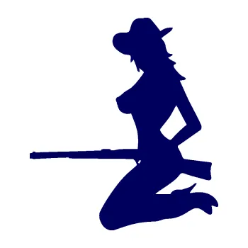 Samolepící dekorace SAMOLEPKA Sexy country girl levá (23 - tmavě modrá) NA AUTO, NÁLEPKA, FÓLIE, POLEP, TUNING, VLASTNÍ TEXT, TISK, AUTOSAMOLEPKY.cz, POLEPY, OBRÁZEK, LOGO, SAMOLEPKY