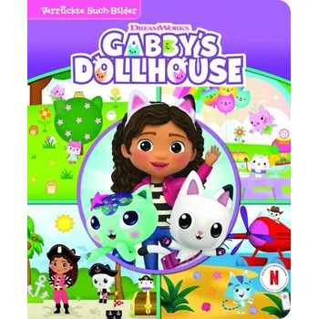 První čtění Gabby's Dollhouse - Verrückte Such-Bilder - Wimmelbuch - Pappbilderbuch mit wattiertem Umschlag - Phoenix International Publications Germany GmbH