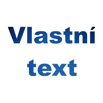 Polep vozidla Vlastní text - Arial Black (65 - škrábaný kov modrý) SAMOLEPKA NA AUTO, NÁLEPKA, FÓLIE, POLEP, TUNING, VLASTNÍ TEXT, TISK, AUTOSAMOLEPKY.cz, POLEPY, OBRÁZEK, LOGO, 3D STICKERS