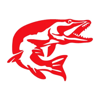 Polep vozidla SAMOLEPKA Štika 001 pravá (10 - červená) NA AUTO, NÁLEPKA, FÓLIE, POLEP, TUNING, VLASTNÍ TEXT, TISK, AUTOSAMOLEPKY.cz, POLEPY, OBRÁZEK, LOGO, SAMOLEPKY