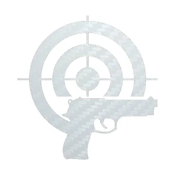 Polep vozidla SAMOLEPKA Terč zbraň levá (51 - 3D karbon bílý) NA AUTO, NÁLEPKA, FÓLIE, POLEP, TUNING, VLASTNÍ TEXT, TISK, AUTOSAMOLEPKY.cz, POLEPY, OBRÁZEK, LOGO, SAMOLEPKY