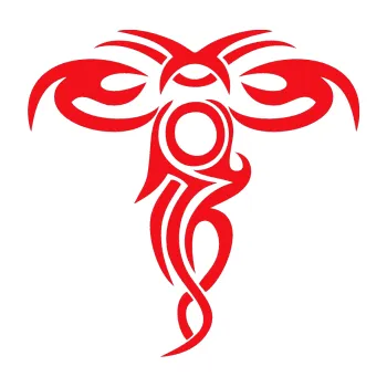 Polep vozidla SAMOLEPKA Tetování 190 (10 - červená) NA AUTO, NÁLEPKA, FÓLIE, POLEP, TUNING, VLASTNÍ TEXT, TISK, AUTOSAMOLEPKY.cz, POLEPY, OBRÁZEK, LOGO, SAMOLEPKY