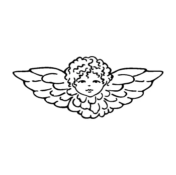 Samolepící dekorace SAMOLEPKA Vánoční andílek (01 - černá) NA AUTO, NÁLEPKA, FÓLIE, POLEP, TUNING, VLASTNÍ TEXT, TISK, AUTOSAMOLEPKY.cz, POLEPY, OBRÁZEK, LOGO, SAMOLEPKY