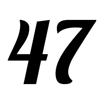 Polep vozidla Startovní číslo 47 typ 3 (01 - černá) SAMOLEPKA NA AUTO, NÁLEPKA, FÓLIE, POLEP, TUNING, VLASTNÍ TEXT, TISK, AUTOSAMOLEPKY.cz, POLEPY, OBRÁZEK, LOGO, 3D STICKERS