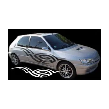 Polep vozidla SAMOLEPKA Samolepka na bok tattoo 023 (64 - škrábaný kov zlatý) NA AUTO, NÁLEPKA, FÓLIE, POLEP, TUNING, VLASTNÍ TEXT, TISK, AUTOSAMOLEPKY.cz, POLEPY, OBRÁZEK, LOGO, SAMOLEPKY