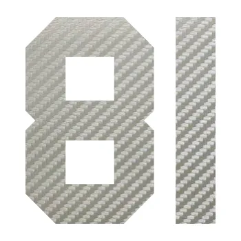 Polep vozidla Startovní číslo 81 (52 - 3D karbon stříbrný) SAMOLEPKA NA AUTO, NÁLEPKA, FÓLIE, POLEP, TUNING, VLASTNÍ TEXT, TISK, AUTOSAMOLEPKY.cz, POLEPY, OBRÁZEK, LOGO, 3D STICKERS