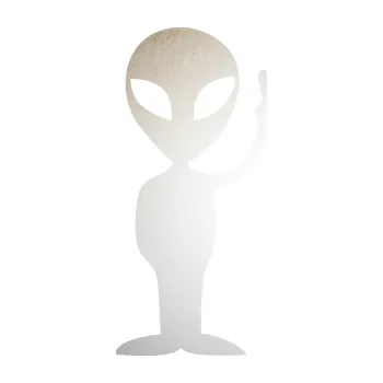 Autodoplněk Samolepka na auto UFO 005 pravá (82 - odrazková reflexní bílá) NÁLEPKA, FÓLIE, POLEPY, TUNING, VLASTNÍ TEXT, TISK, AUTOSAMOLEPKY.cz, SAMOLEPKY, OBRÁZEK, LOGO, VÝROBA, PRODEJ