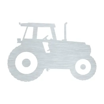 Polep vozidla SAMOLEPKA NA AUTO Traktor 001 pravá (61 - škrábaný hliník) NÁLEPKA, FÓLIE, POLEP, TUNING, VLASTNÍ TEXT, TISK, AUTOSAMOLEPKY.cz, POLEPY, OBRÁZEK, LOGO, SAMOLEPKY
