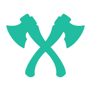 Samolepící dekorace Spojené sekery (25 - tyrkysová) SAMOLEPKA NA AUTO, NÁLEPKA, FÓLIE, POLEP, TUNING, VLASTNÍ TEXT, TISK, AUTOSAMOLEPKY.cz, POLEPY, OBRÁZEK, LOGO, 3D STICKERS