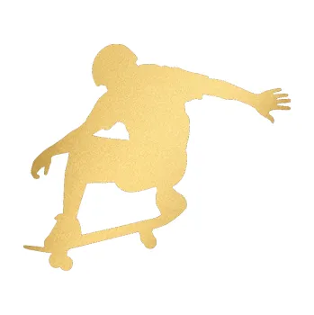 Samolepicí dekorace na vozidlo Skateboard 012 levá (43 - zlatá metalíza) SAMOLEPKA NA AUTO, NÁLEPKA, FÓLIE, POLEP, TUNING, VLASTNÍ TEXT, TISK, AUTOSAMOLEPKY.cz, POLEPY, OBRÁZEK, LOGO, 3D STICKERS